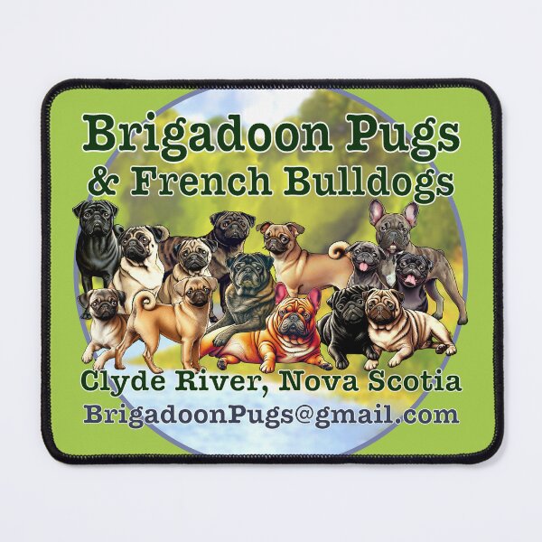 Item preview, Brigadoon Pugs & French Bulldogs designed and sold by FivePugs.