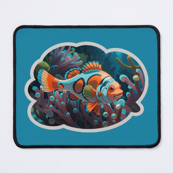 Item preview, Cute Clownfish And A Sea Anemone designed and sold by TheArtOfPat.