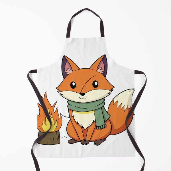 Item preview, Fluffy Fox with a Scarf designed and sold by omerfdln34.