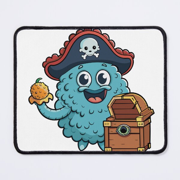 Item preview, Fluffy Octopus Wearing a Pirate Hat designed and sold by omerfdln34.