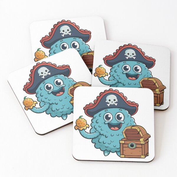 Item preview, Fluffy Octopus Wearing a Pirate Hat designed and sold by omerfdln34.
