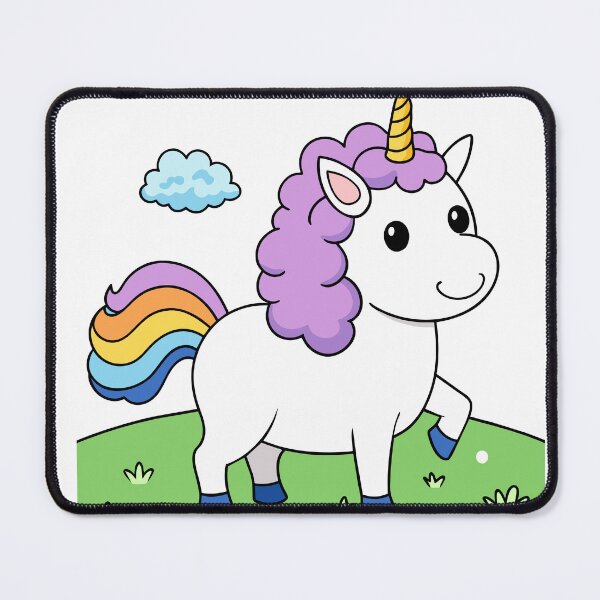 Item preview, Fluffy Unicorn with a Rainbow Mane designed and sold by omerfdln34.