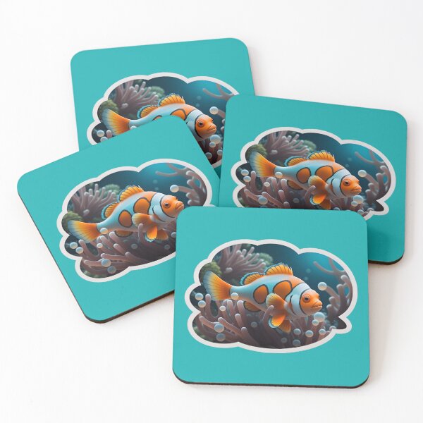 Item preview, Cute Clownfish And A Sea Anemone designed and sold by TheArtOfPat.