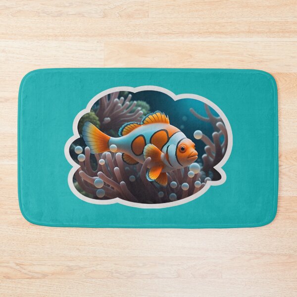Item preview, Cute Clownfish And A Sea Anemone designed and sold by TheArtOfPat.