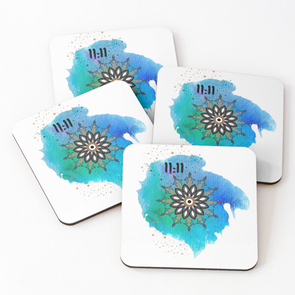 Item preview, 11:11 blue paint abstract designed and sold by sedonavibes1111.