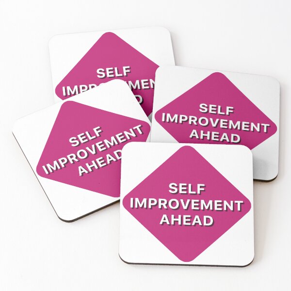 Item preview, Self Improvement Ahead Pink designed and sold by Whylimecreates.