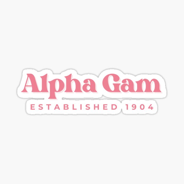 Item preview, Alpha Gam Established 1904 designed and sold by sweetasmaple.