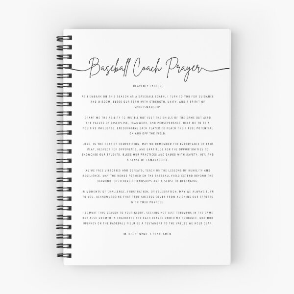 Artikelvorschau, Baseball Coach Prayer entworfen und verkauft von SwordScripts.