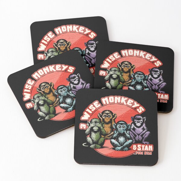 Item preview, 3 Wise Monkeys And Stan designed and sold by raymondjmcd.