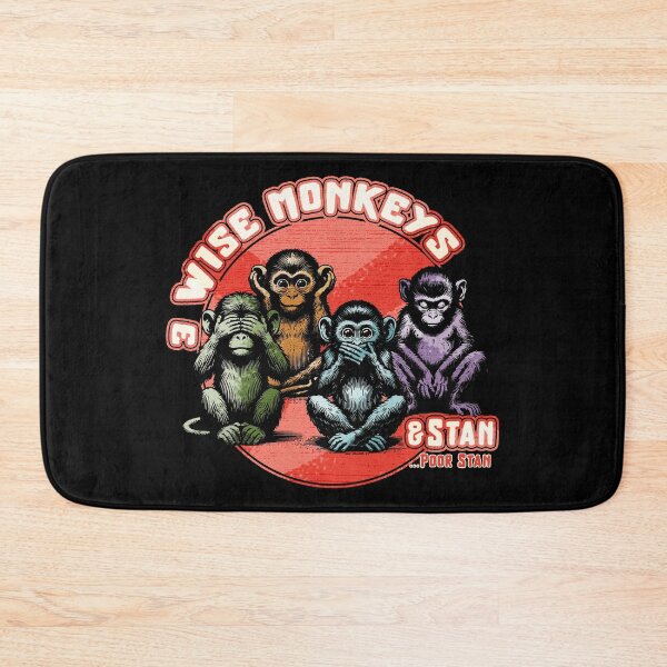 Item preview, 3 Wise Monkeys And Stan designed and sold by raymondjmcd.