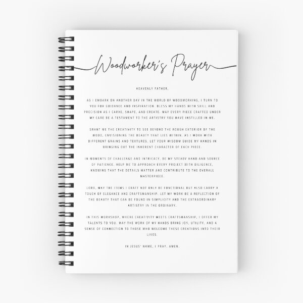 Item preview, Woodworker Prayer designed and sold by SwordScripts.