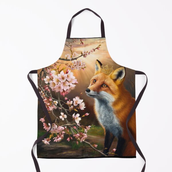 Artikelvorschau, Fuchs-Portrait. Fuchs mit Kirschblüte, Blumenfuchs, Vintage-Fuchs, Fuchs-Gemälde, Rembrandt van Rijnstyle entworfen und verkauft von FoxVibes.
