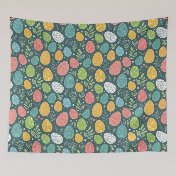 Item preview, seamless doodle easter  themed pattern designed and sold by Joy-369.