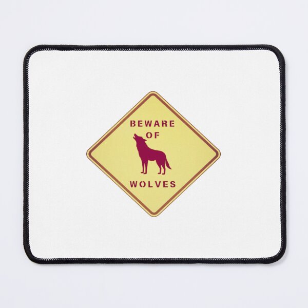 Item preview, Beware of wolves road sign designed and sold by creativerooney.