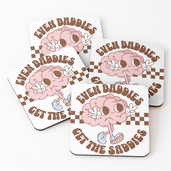 Item preview, Even Baddies Get The Saddies Brain Funny designed and sold by alejandrozero.