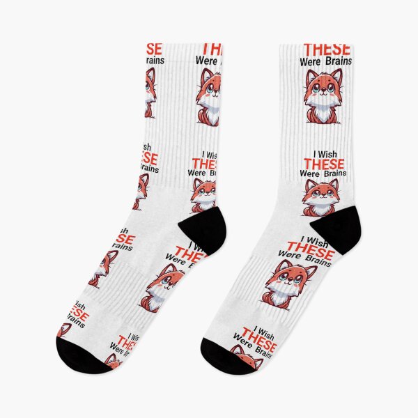 Item preview, i wish these were brains Fox designed and sold by LemuellTrends.