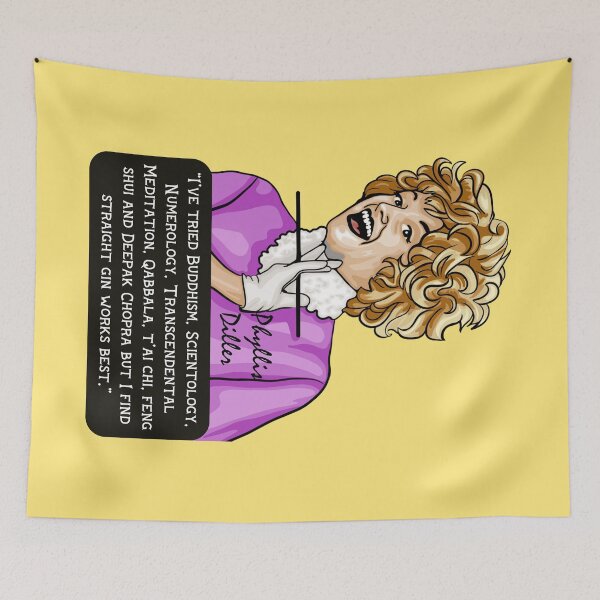Item preview, Phyllis Diller Portrait and Quote designed and sold by Unhinged Heather.
