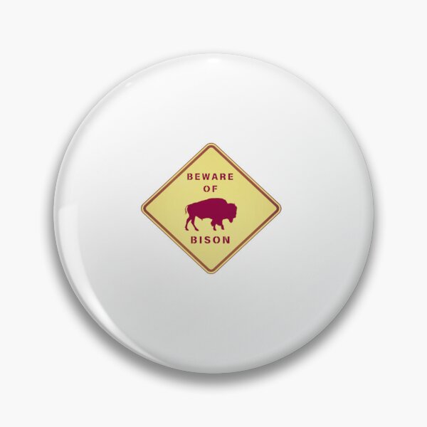 Item preview, Beware of bison road sign designed and sold by creativerooney.