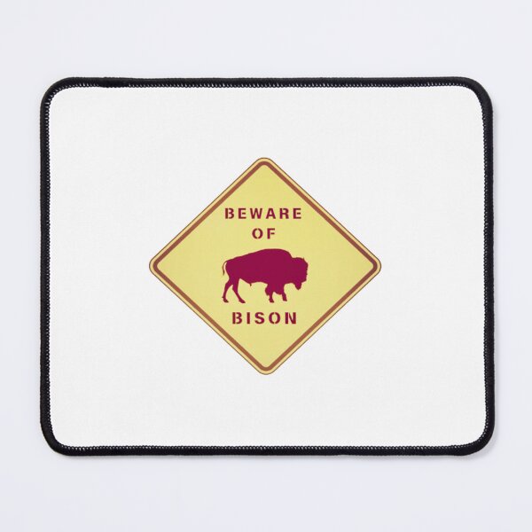 Item preview, Beware of bison road sign designed and sold by creativerooney.