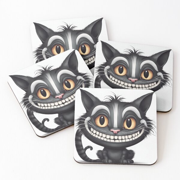 Item preview, A black Cheshire cat. Cat lover.  designed and sold by fmudalier.