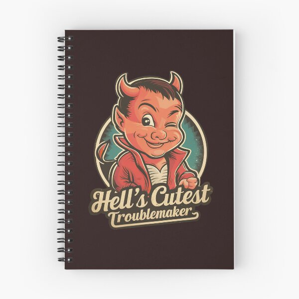 Item preview, Vintage ''Hell's Cutest Troublemaker'' Funny Kawaii Devil Design designed and sold by Witty Shirts.