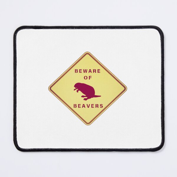 Item preview, Beware of beavers road sign designed and sold by creativerooney.