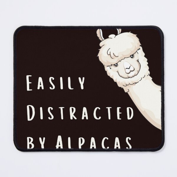 Item preview, Easily Distracted by Alpacas Funny Cute Animals designed and sold by Lispe-Designs.