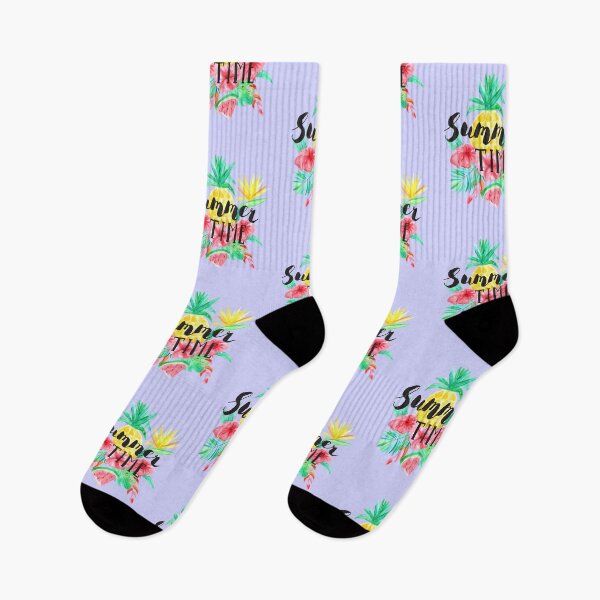 Item preview, Pineapple, Watermelon, Hibiscus Flower, Summer Time designed and sold by Bliss Find And Design.