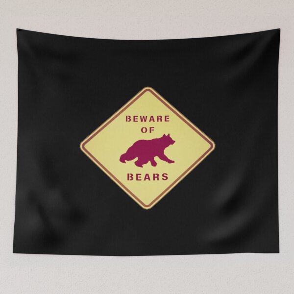 Item preview, Beware of bears road sign designed and sold by creativerooney.