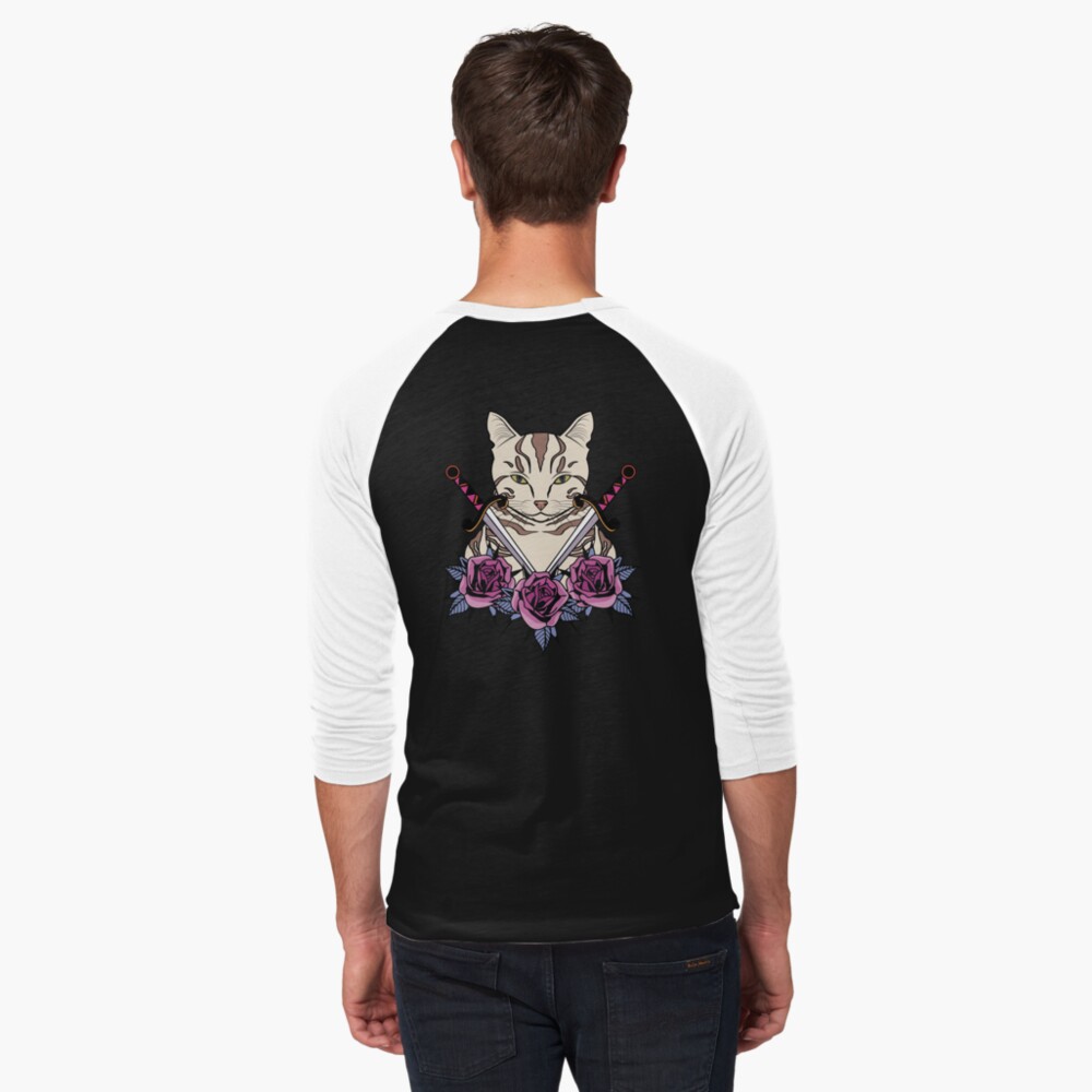 Item preview, Baseball ¾ Sleeve T-Shirt designed and sold by sketchonic.