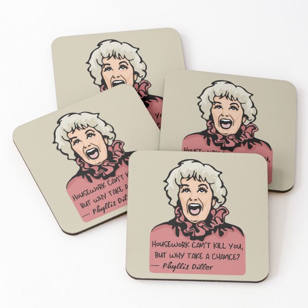 Item preview, Phyllis Diller Portrait and Quote designed and sold by Unhinged Heather.