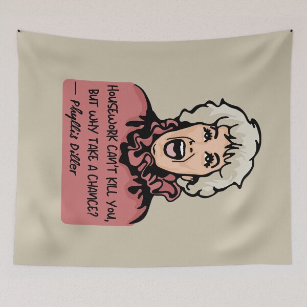 Item preview, Phyllis Diller Portrait and Quote designed and sold by Unhinged Heather.