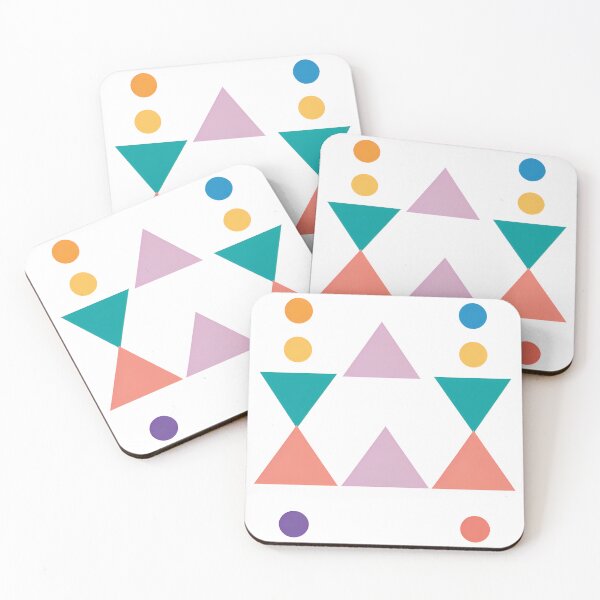 Item preview, Geometric Minimalist Design with Colorful Triangles designed and sold by ozdilh.