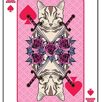 Artwork thumbnail, Cat Playing Card by sketchonic