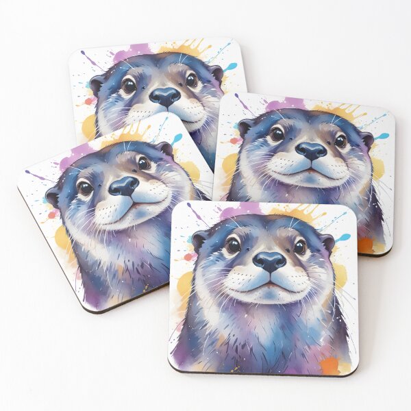 Item preview, Watercolor Sea Otter designed and sold by WildlifeInc.