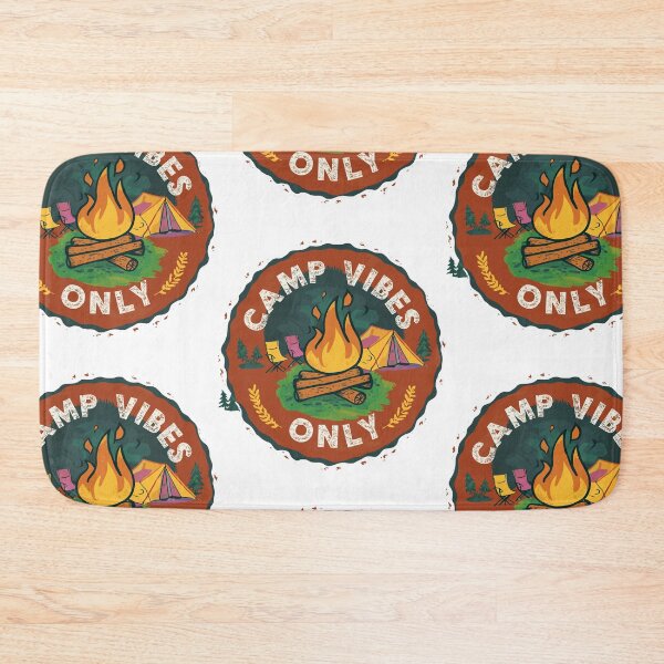 Item preview, Camp Vibes Only: Rustic Campfire Badge Design designed and sold by HahaHandlesHub.