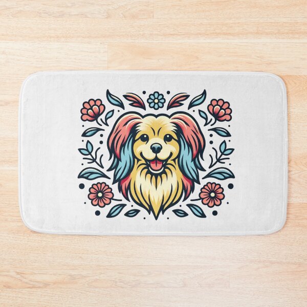 Artikelvorschau, Tibetischer Spaniel mit Blumenmuster entworfen und verkauft von TheAnimalZ00.