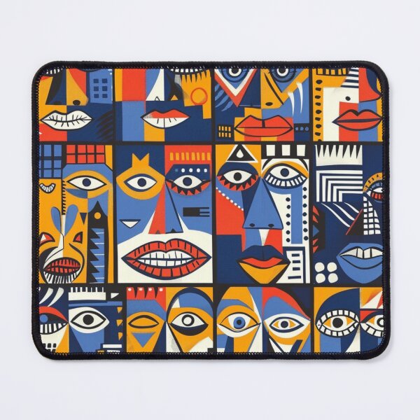 Item preview, Colorful faces in style African! designed and sold by DesignVistaHub.