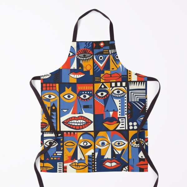Item preview, Colorful faces in style African!  designed and sold by DesignVistaHub.