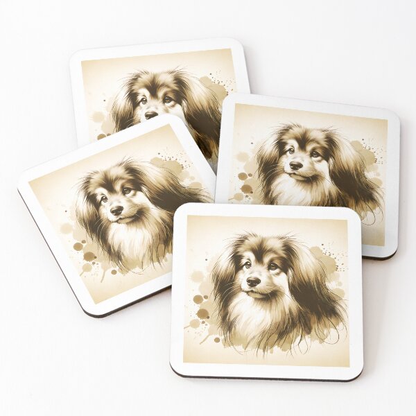 Item preview, Vintage Watercolor Tibetan Spaniel  designed and sold by TheAnimalZ00.