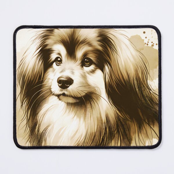 Item preview, Vintage Watercolor Tibetan Spaniel designed and sold by TheAnimalZ00.