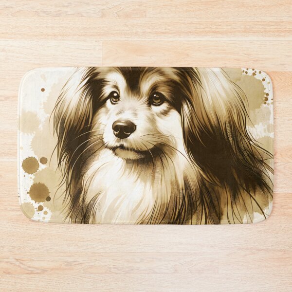 Artikelvorschau, Vintage Aquarell Tibetischer Spaniel entworfen und verkauft von TheAnimalZ00.