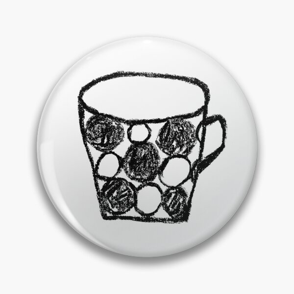 Item preview, Dotted Line Pattern Mug Oil Pastel Hand Draw  designed and sold by purple-Q.