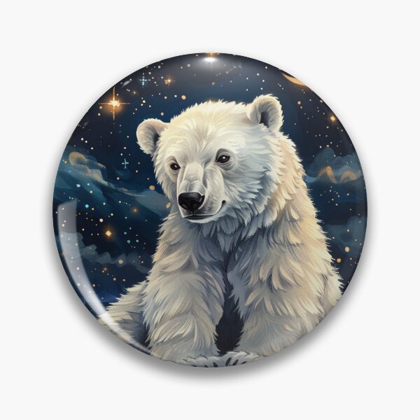Item preview, White Polar Bear on Ice and Snow designed and sold by CarpanaBay.