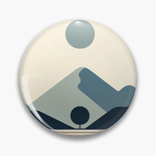 Item preview, Minimalist landscape with tree and mountain designed and sold by SunkenCost.