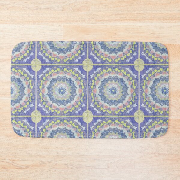 Item preview, Batik Desert Flower Mandala Spiritual Hippie Quilt Square designed and sold by AuroraXGreen.