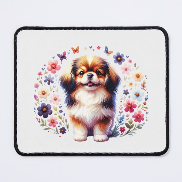 Item preview, Floral Tibetan Spaniel Puppy designed and sold by TheAnimalZ00.
