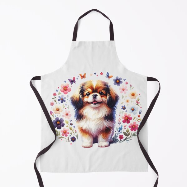Item preview, Floral Tibetan Spaniel Puppy designed and sold by TheAnimalZ00.