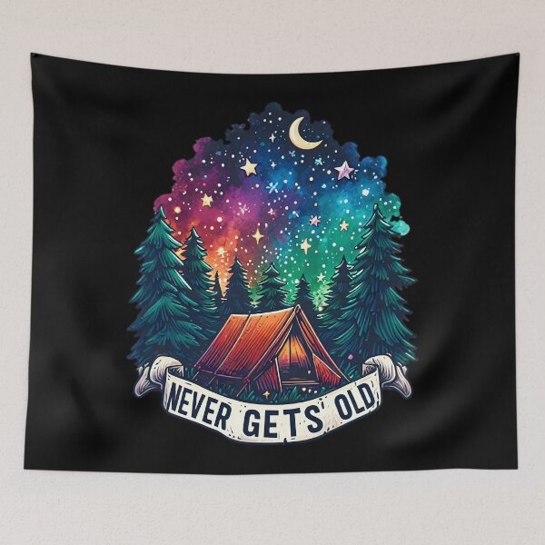 Item preview, Campsite Adventure Awaits Camping NEVER GETS OLD designed and sold by SportsT-Shirts.