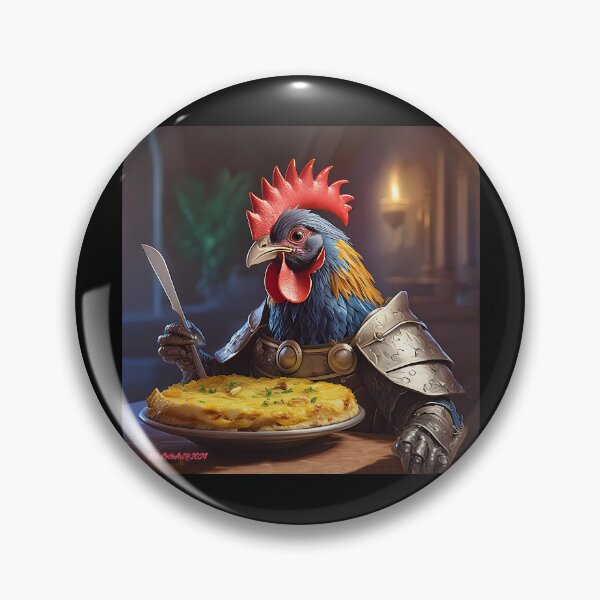 Item preview, High Crested Member of the Royal Dawn Patrol Presides Over a Spanish Tortilla Late for Breakfast designed and sold by Michael Cotto.
